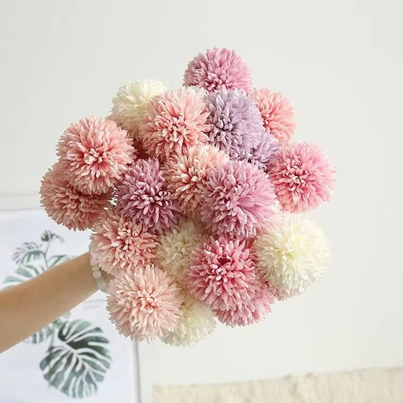 

1/2Pcs Silk Artificial Flowers Hydrangea Chrysanthemum Home Decor Outdoor Garden Wall Wedding Bridal Bouquets Festival DIY Gifts
