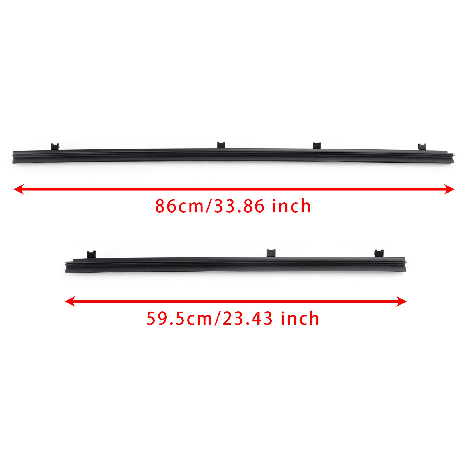 Artudatech 4PCS Door Glass Weatherstrips 68171-60090 For Toyota 4Runner GX460 2010-2020 2021 2022 2023 2024 Car Accessories