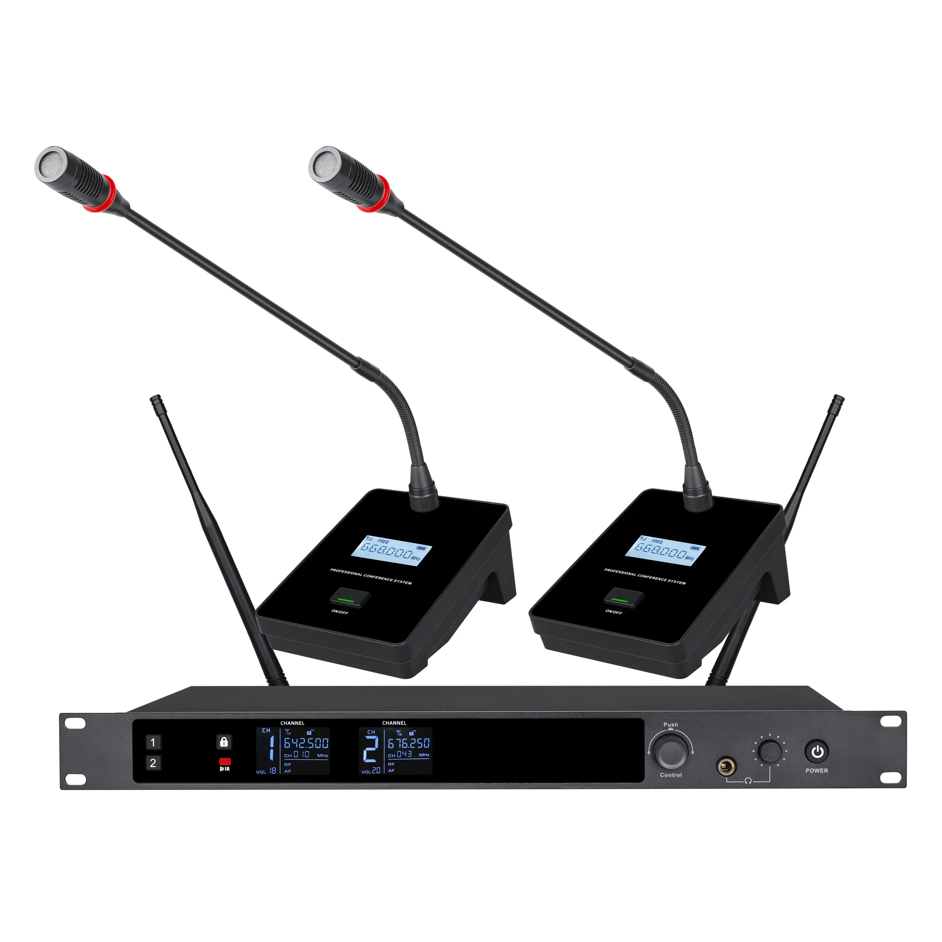 2026 2026  BD26 Professional Dual Wireless Microphone High Quality Performance Stage KTV Speech Conference
