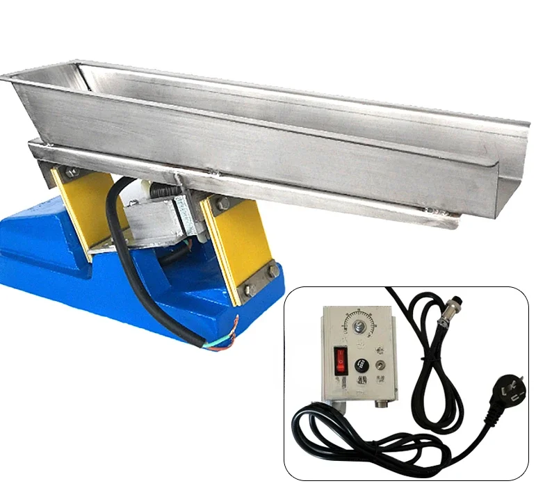 

220V Small Electromagnetic Vibrating Feeder Shaking Feeding Machine GZV1 GZV2 Adjustable Speed