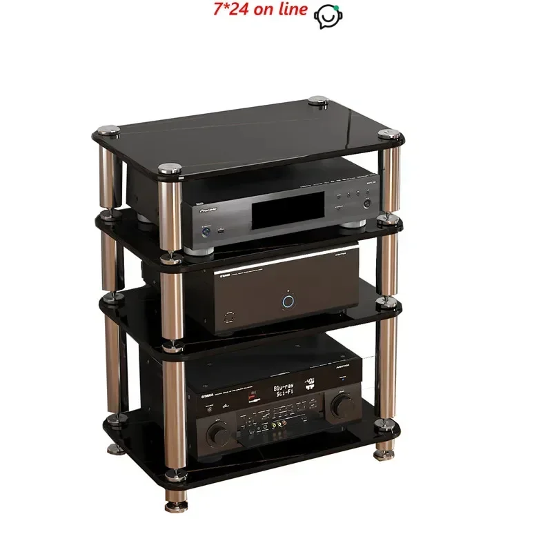 DK-01 Tempered Glass Shock- sorbing Audio T le  KTV TV C inet Audio C inet Foot Nail Rack Power Amp Rack AV Equipment