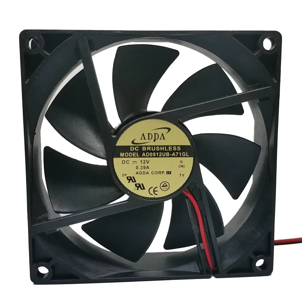 

New Cooler Fan For ADDA AD0912UB-A71GL DC12V 0.39A 9CM 9225 Power Supply Cooling Fan 92*92*25mm