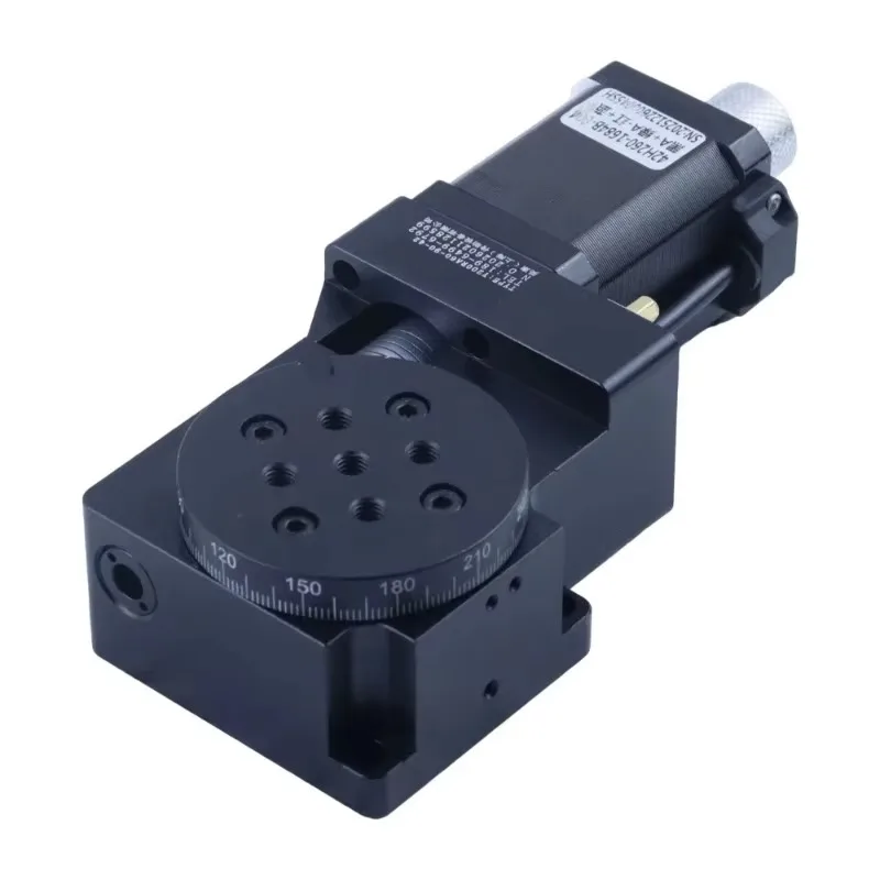 

Electric Rotary Stage 60MM/100MM Diameter Precision Indexing Table 360° Rotating Turntable Pan-Tilt Engraving Accessory