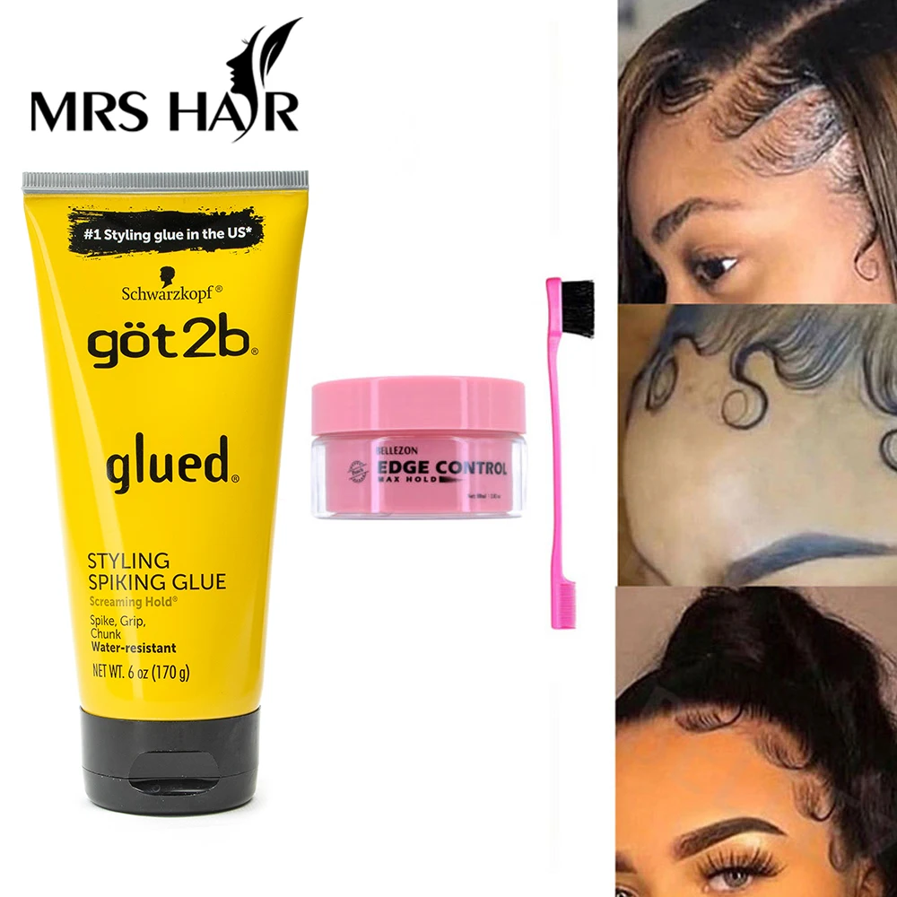 

Got2b Glued Freeze Spray 170g got2b Ultra hold Glued Invincible Styling Hair Gel for lace wig lace tint spray Invisibale glue