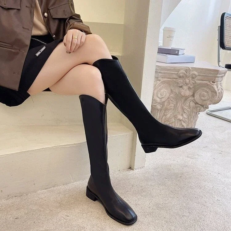 2026 Autumn Winter Below Knee Boots Women Slimming Knight Boot Leg Slimming Tall Long Shoes New Arrival