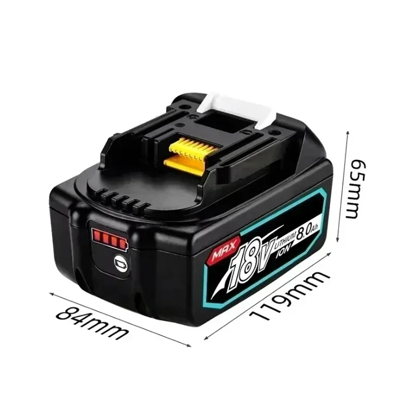 Nuovo con caricabatterie LCD batteria ricaricabile 18 V 8000mAh agli ioni di litio per batteria Makita 18 v 8Ah BL1815 BL1850 BL1830 BL1860 LXT400