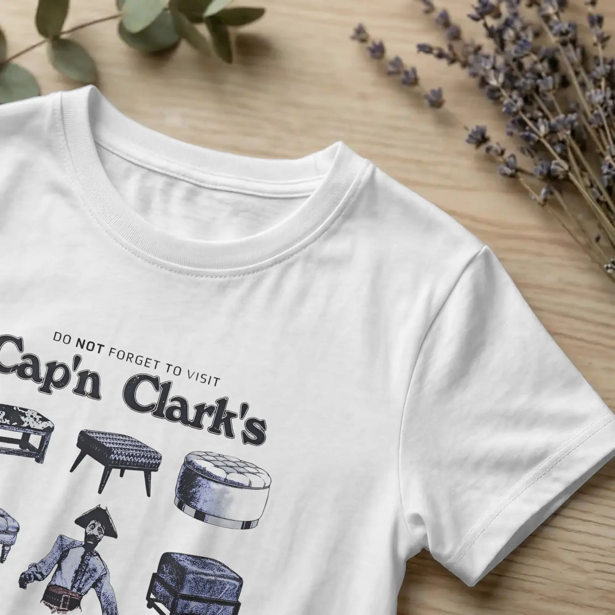 Men Backrooms Cap'n Clark's Ottoman Empire T Shirt Funny 100% Cotton Clothes Novelty Short Sleeve O Neck Tees 4XL 5XL T-Shirt
