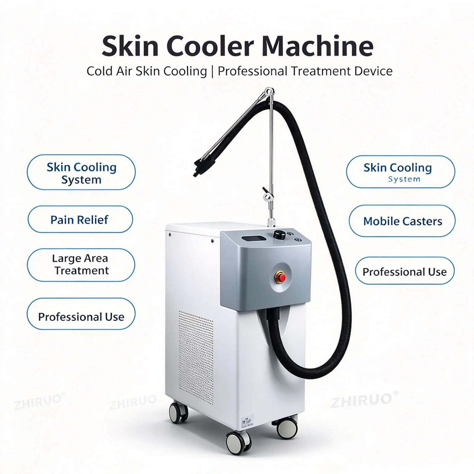 Air Cooler Skin Cooling stong comfortable low voice Laser Tattoo Removal Machine Treatment Equipment