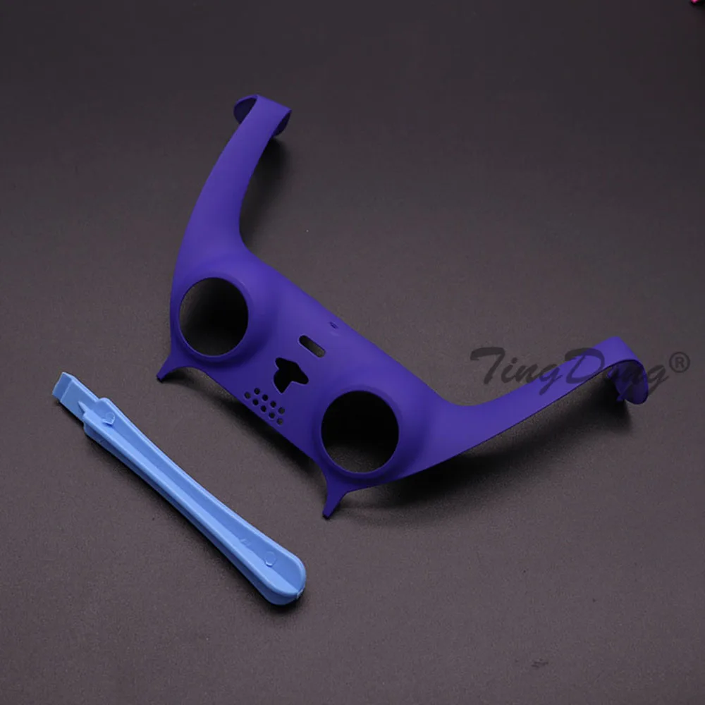 Chroom/matte gamepad handvat decoratieve strip voor PS5 controller joystick handvat shell cover met koevoet
