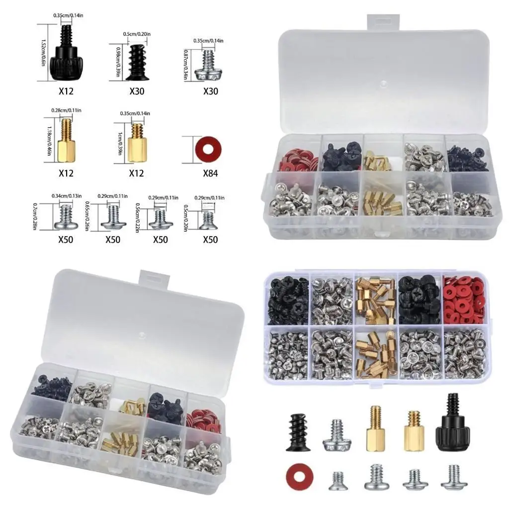 652F Essential PC Screws Multiple Size Screw set for Secure & Stable Device Operation