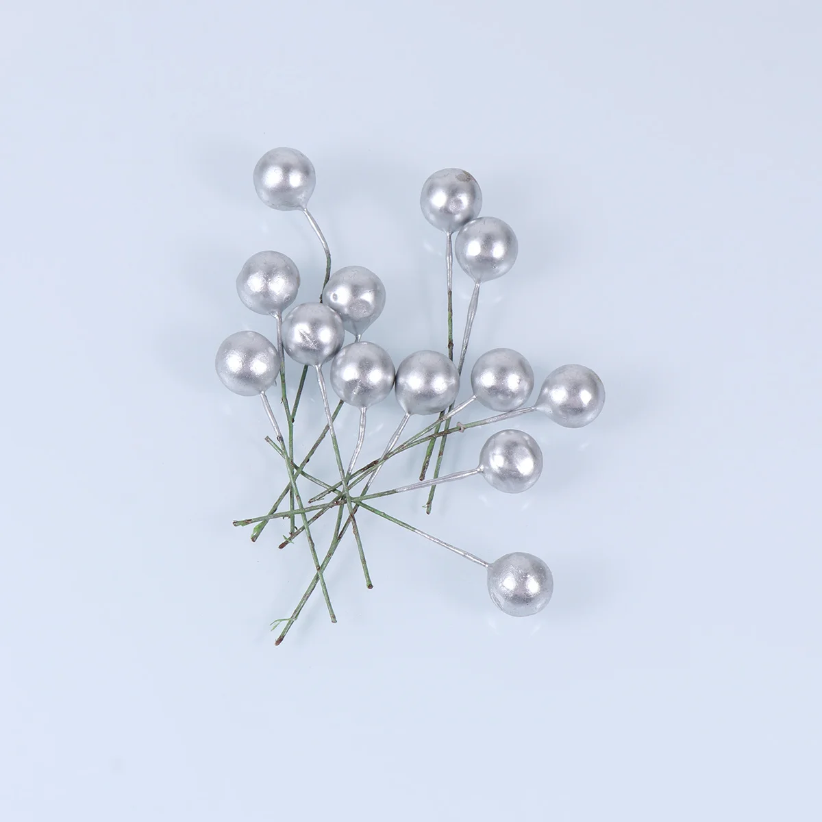 

100Pcs Realistic Fake Picks Flexible Bendable Christmas Wedding Birthday Party DIY Flower Basket Decor