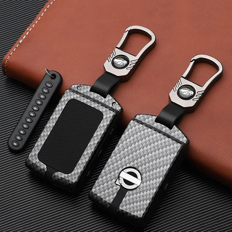 Car Zinc Alloy Key Case Holder Cover Shell For Volvo XC40 XC60 S90 XC90 V90 2017 2018 T5 T6 T8 Fob Smart Key Protection Bag