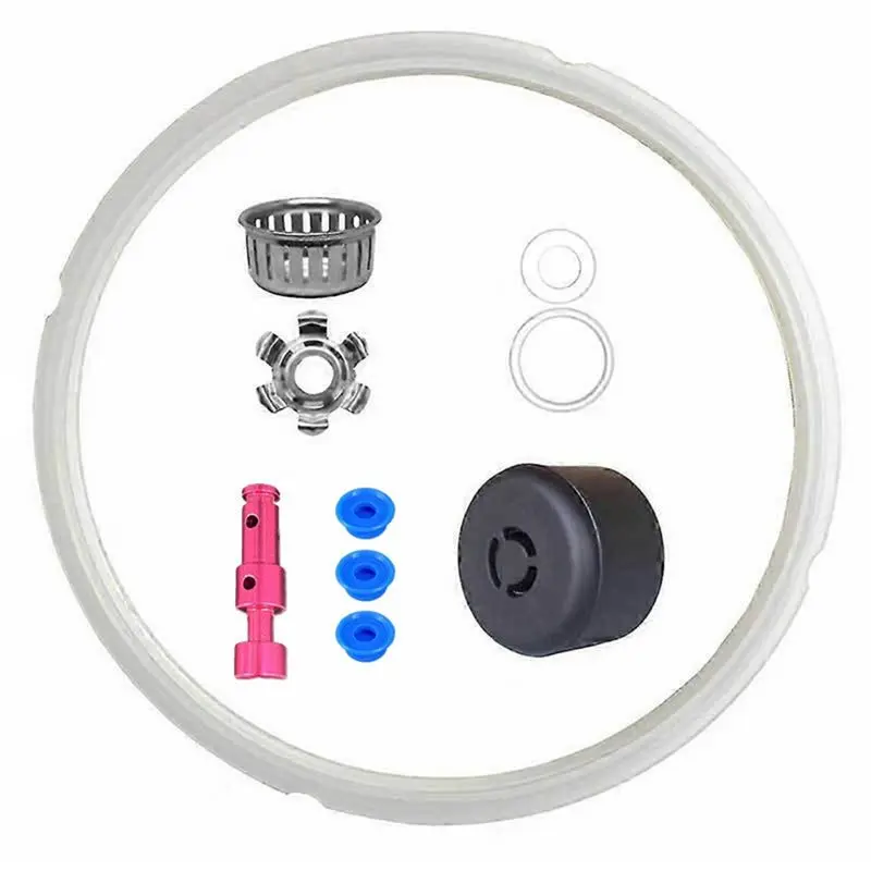 A38T-Instant Pot Pro Instapot Accessory Sealing Ring, Float Valve W/Silicone Cap Steam Release Handle Anti-Block Shield