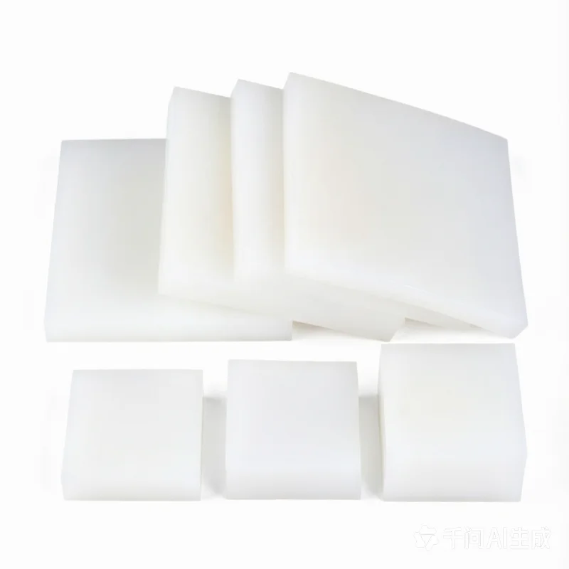 1PCS White Silicone Buffer Pad, Wear Resistant Vibration Damping Plate for Machinery, Anti-Vibration Mat