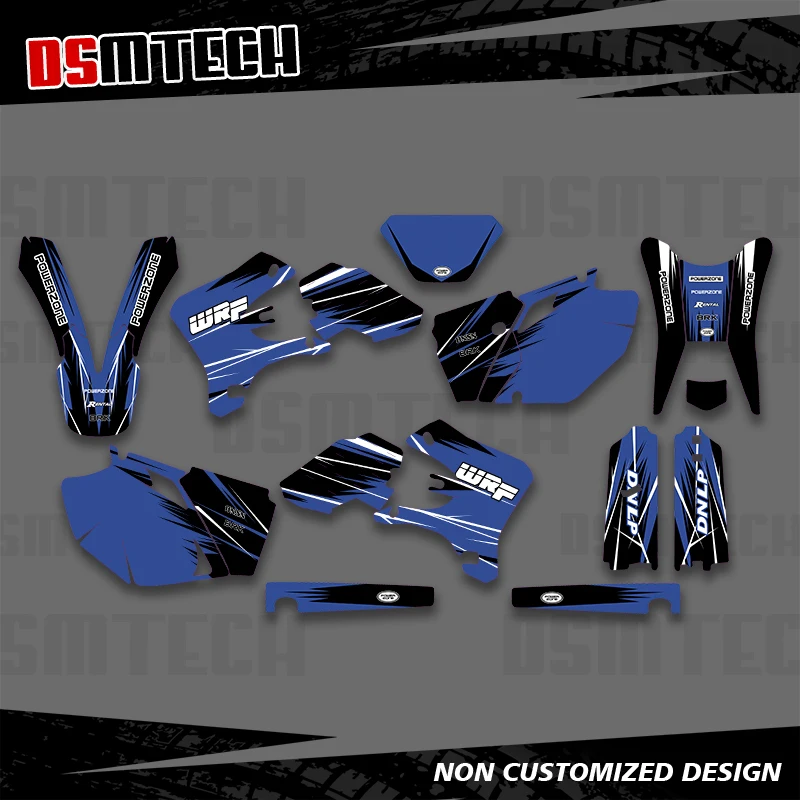 DSMTECH For YAMAHA WR 250F WR 450F WR250F WR450F WRF 250 450 2003 2004 Graphics Decals Stickers Motorcycle Background Custom 003