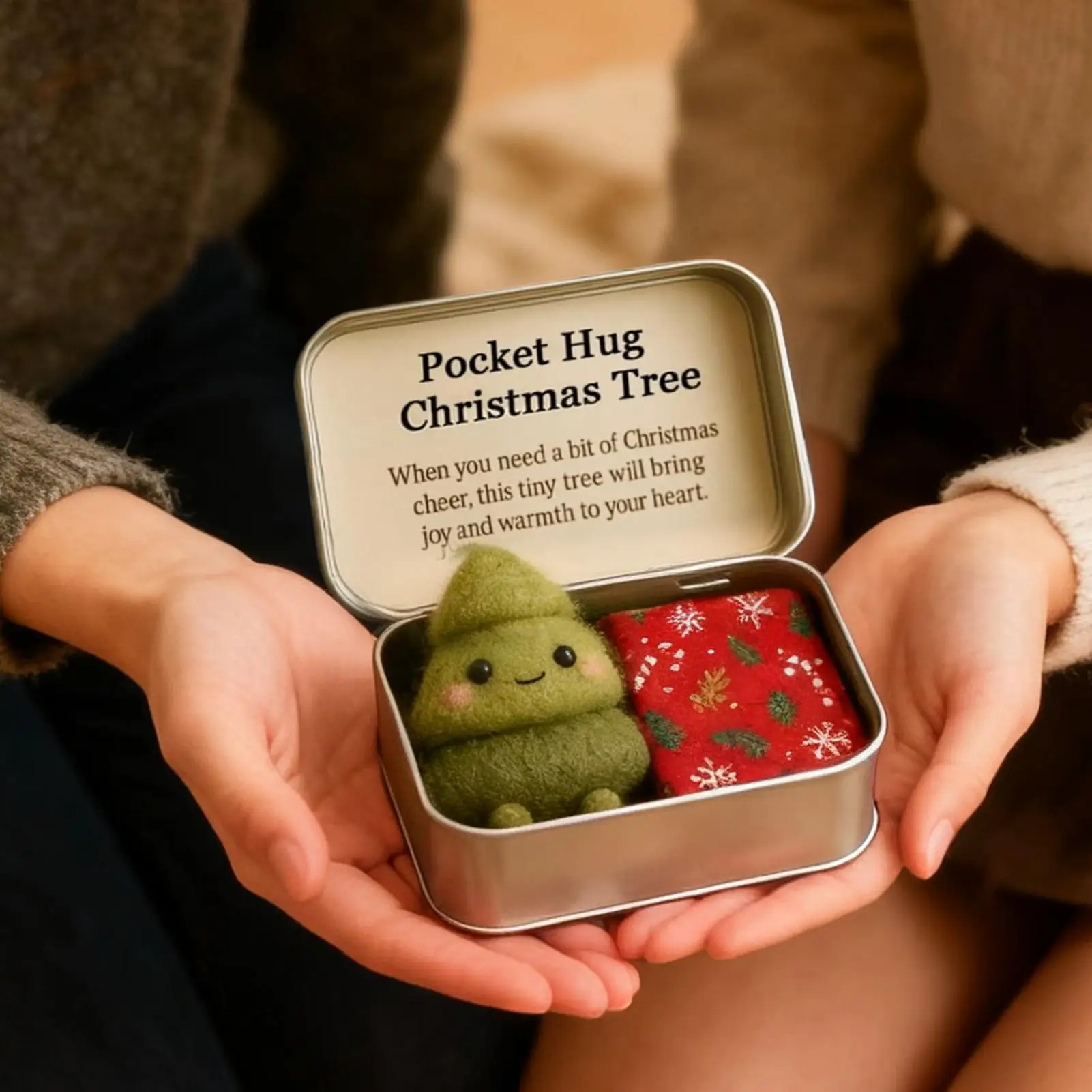 Hugs for Friends Mini Keepsake Emotional Mini Doll Hug Card for Holiday Birthday Appreciation Good Luck Care Women Men Lovers