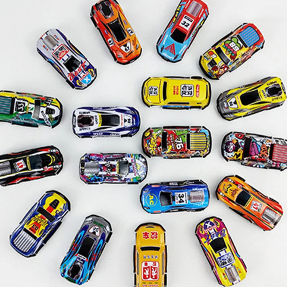 

30Pcs Pull Back Car Models Small Alloy Crash Resistant Cartoys for Mini Pull-Back Playing Fun Gift