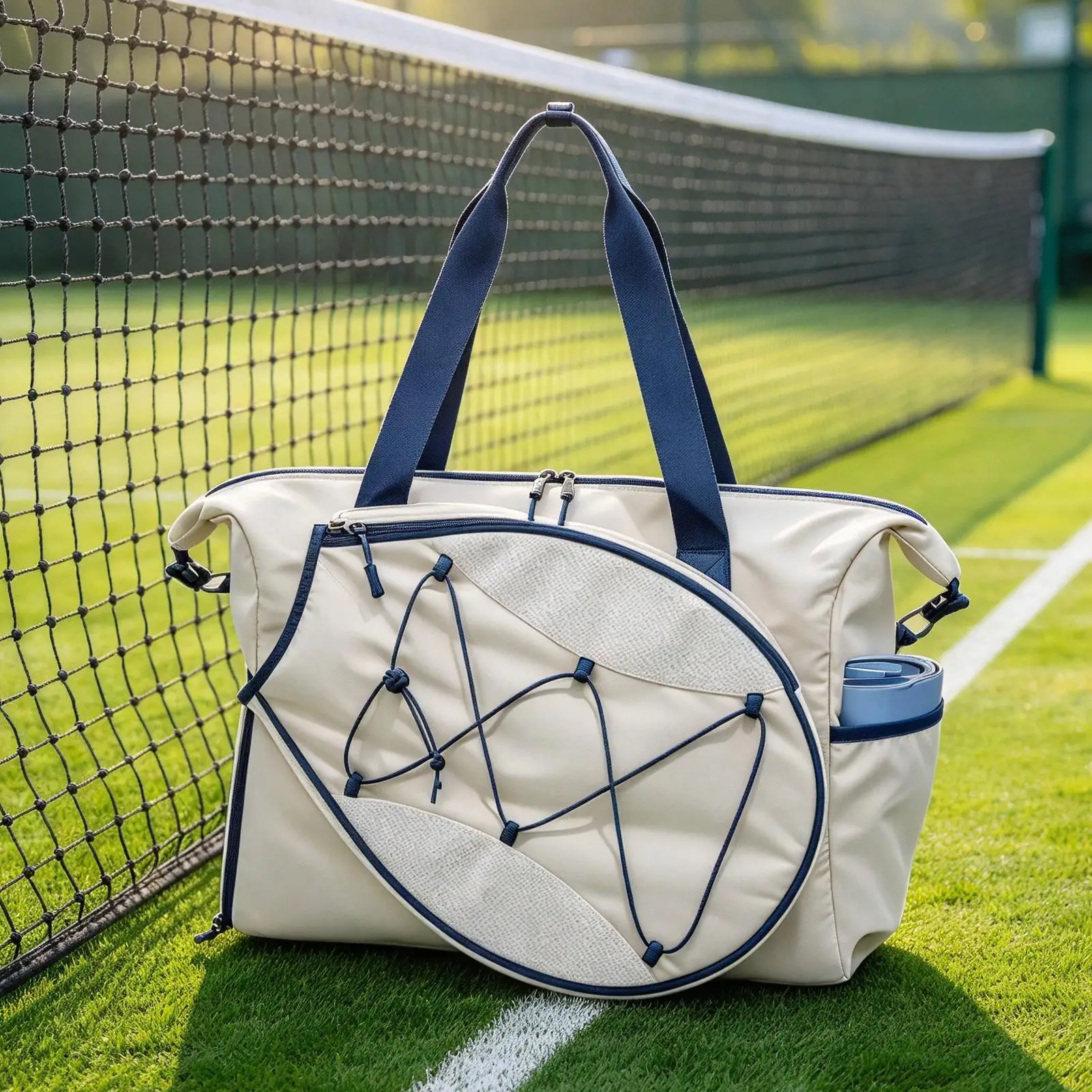 Womens Tennis Bag Holds 2 Rackets Badminton Gear Pocket With Ventilated Shoe Compartment And Wet Pocket Fits 15.6in Laptop