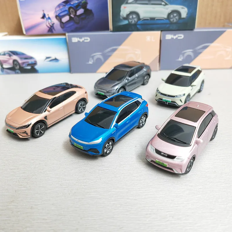 

Diecast 1:64 Scale Original BYD Song Yuan PLUS Up Dolphin BYD New Energy Alloy Car Model Collectible Toy Gift Souvenir Display