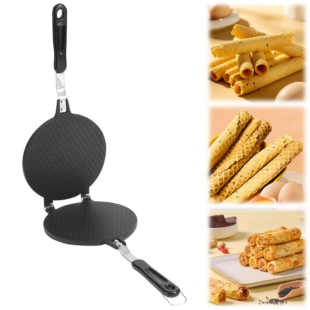 

DIY Ice Cream Cone Machine Non-Stick Sandwich Iron Crepe Baking Pan Egg Roll Baking Pan Crispy Chicken Rolls Baking Tray