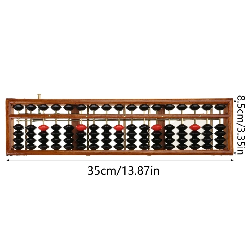 17 Digits Soroban Standard Abacus Chinese Calculator Counting Math Learni