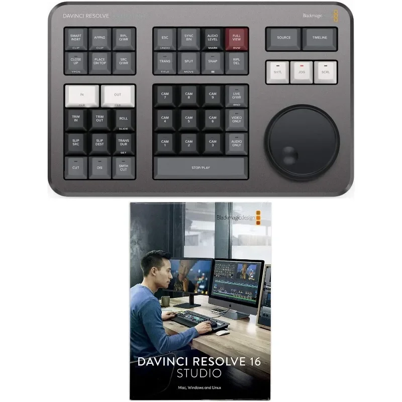 Design DaVinci Resolve Studio (Activation Key) with DaVinci Resolve Speed Editor Bundle (2 Items) US(Origin)