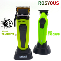 Professional Barber Cutting Machines  DLC Blade with Base Charger Cordless USB Interface Men's Haircut Machine Hair Clipper 106