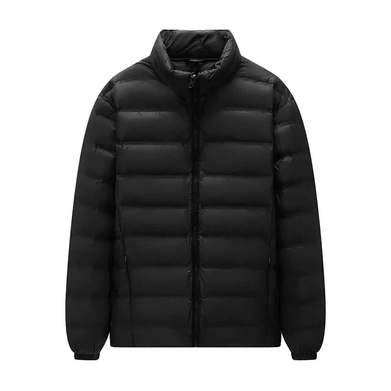 

Легкий пуховик унисекс с внутренней подкладкой, дышащее полиэфирное волокно, капюшон, застежка-молния, утолщенное зимнее пальто для молодежи