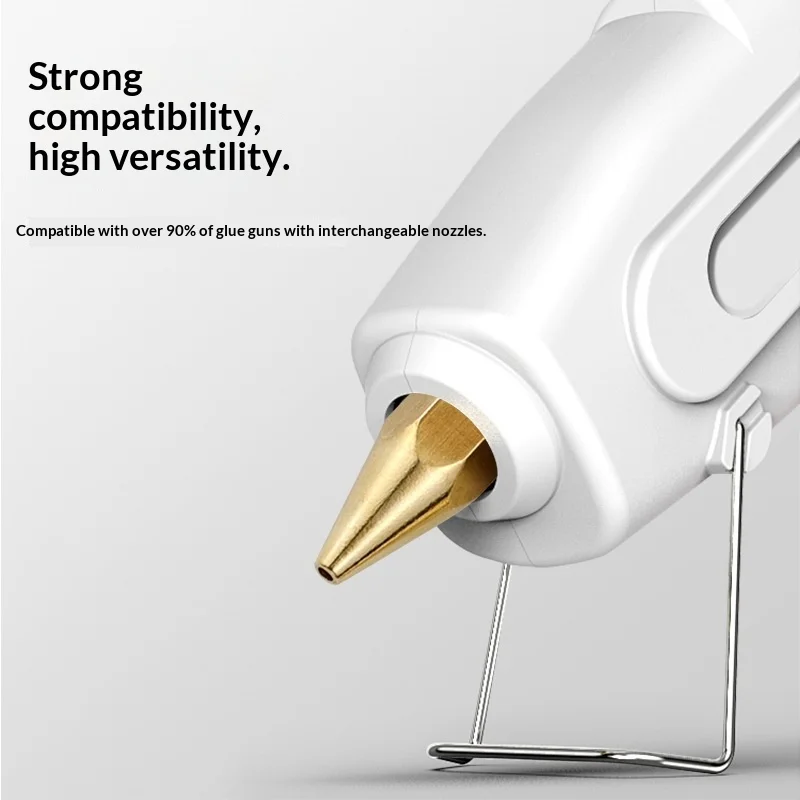 Hot Melt Glue Gun Nozzle Brass Replacement Tip Anti-leak Bead Design Heat Conductive Nozzles for Hot Glue Gun Accessories