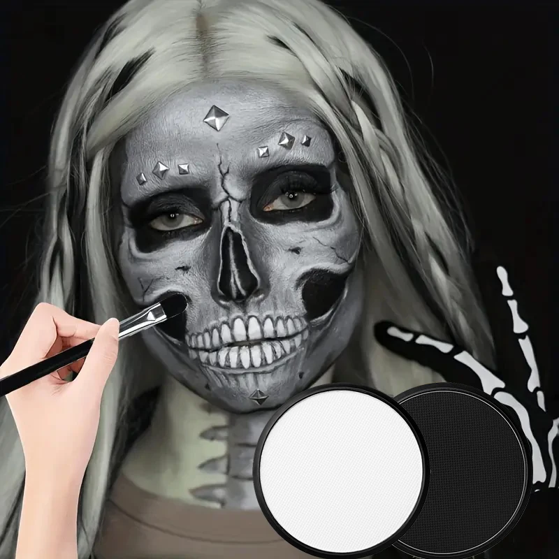 Clown Face Paint Makeup,30g Face Body Paint,Water Based Body Paint for Adults,SFX Joker Zombie Vampire Skeleton Cosplay Makeup