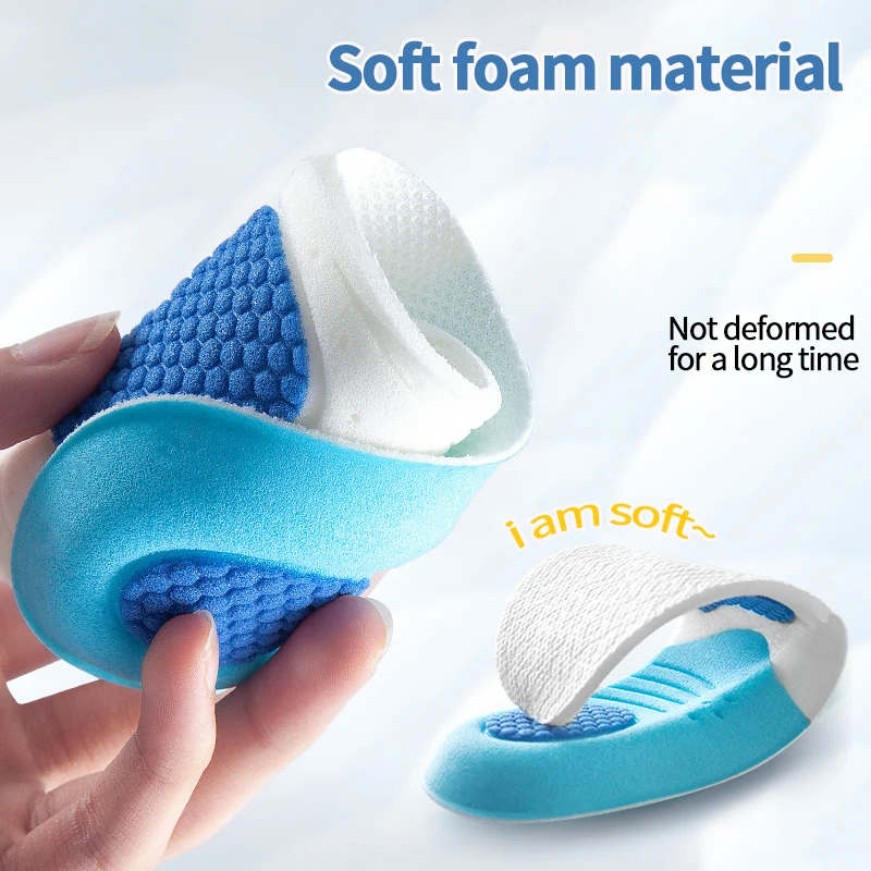 Kids Memory Foam Insoles Children Orthopedic Breathable Flat Foot Arch Support Insert Sport Shoes Running Pads Care Tool