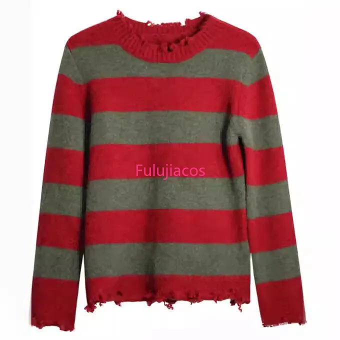 

Fulujiacos Freddy Krueger Cosplay Sweater Horror Costume A Nightmare On Elm Street Sweater