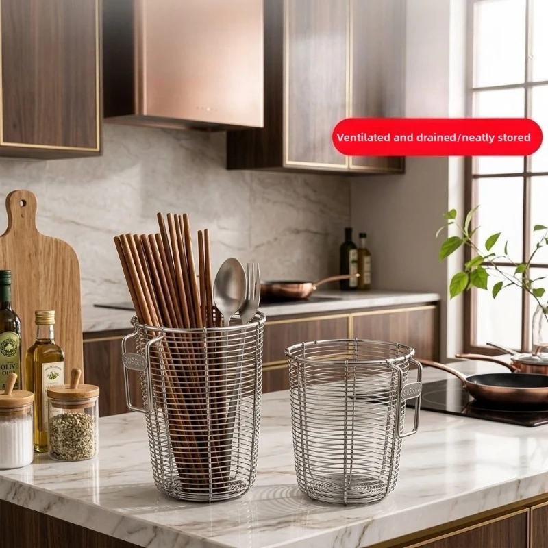 Multifunctional High-Temperature Dishwasher Chopstick Holder for Storing Stainless Steel Tableware Drain Chopsticks Spoon Holder