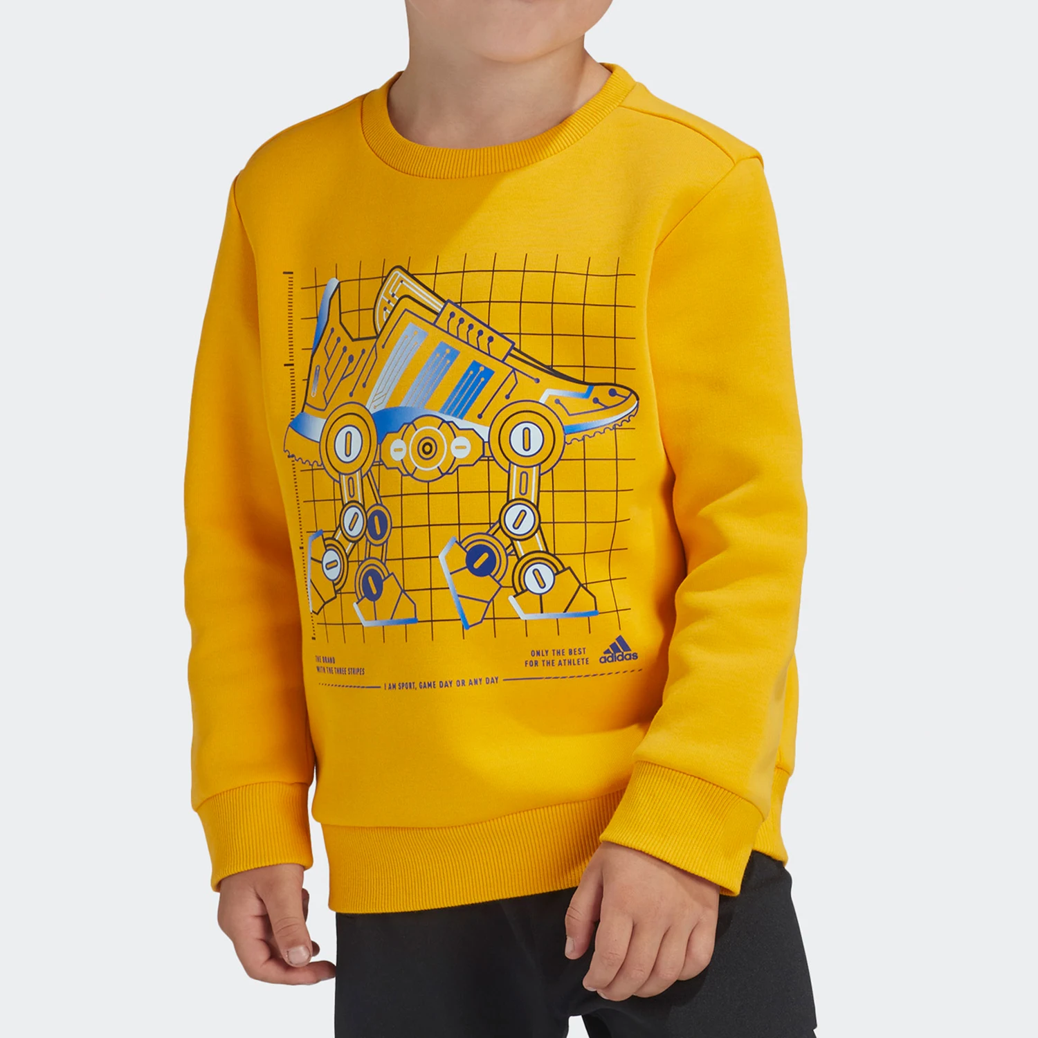 

Детская толстовка Adidas Authentic 2025 Winter с круглым вырезом, прочная, модель GG3604