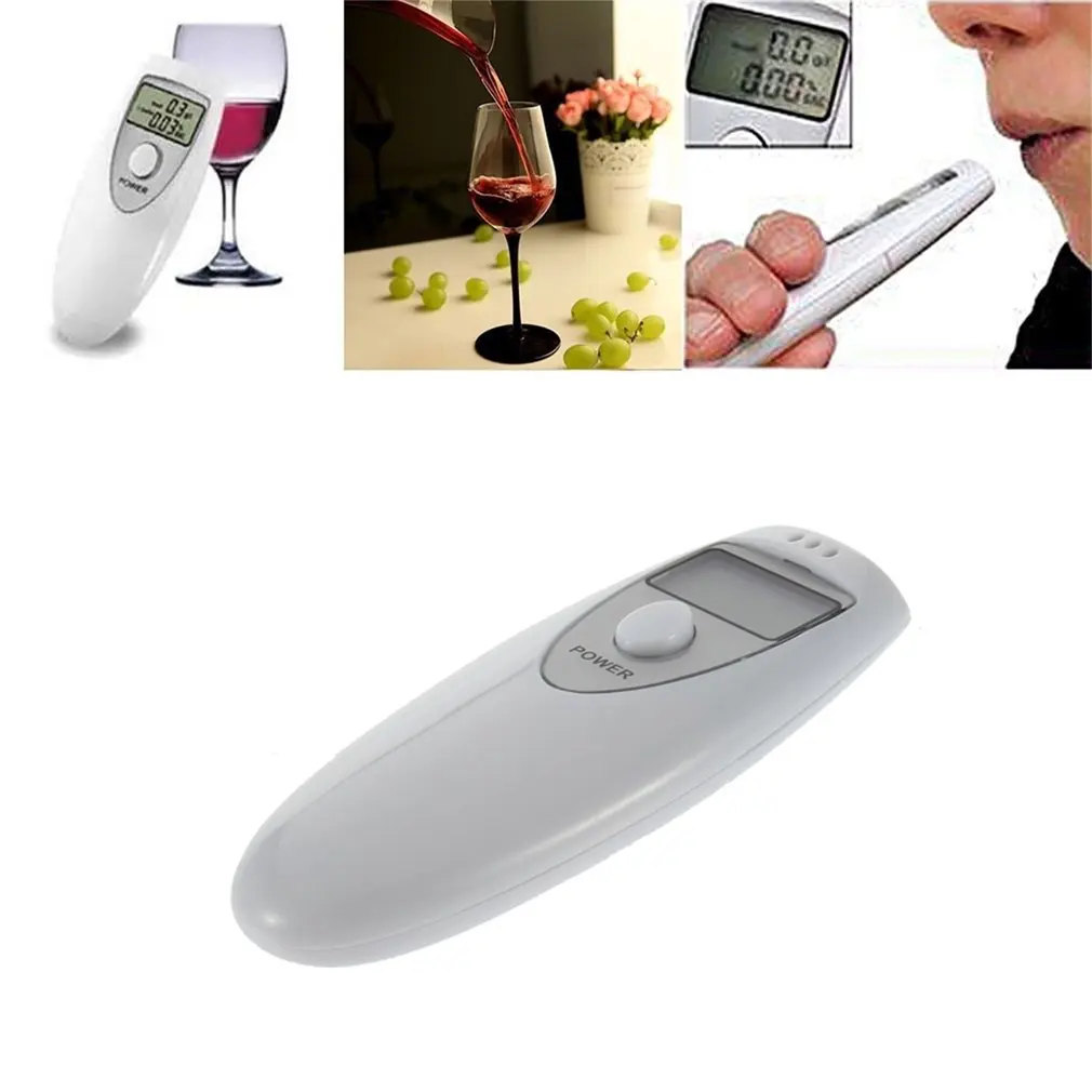 Adem Alcohol Tester Professionele Pocket Digitale Alcohol Adem Tester Analyzer Detector Test Test PFT-641 Lcd-Display