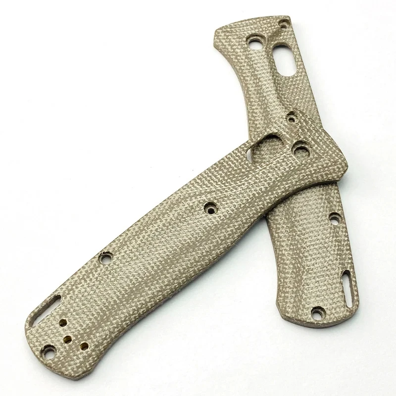 Micarta Material Faca Dobrável Escalas Lidar com Patches para Benchmade Bugout 535 Facas Faça Você Mesmo Fazendo Apertos Acessórios Shank Par