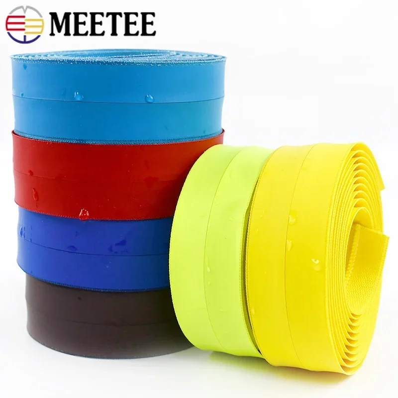 

2/3/5M 3# 5# Meetee Waterproof Zipper Nylon Coil Zip Sewing Zippers Slider Bag Reverse Zips with Pulls Head Repair Accessories