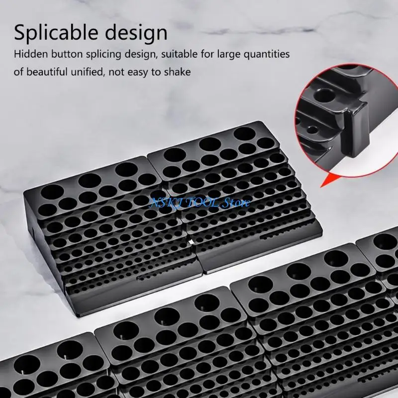

L8RC Professional 85 Holes Tool Holder for Drill Bits and Milling Cutter with Multiple Compartments Tool Dispenser Organizers