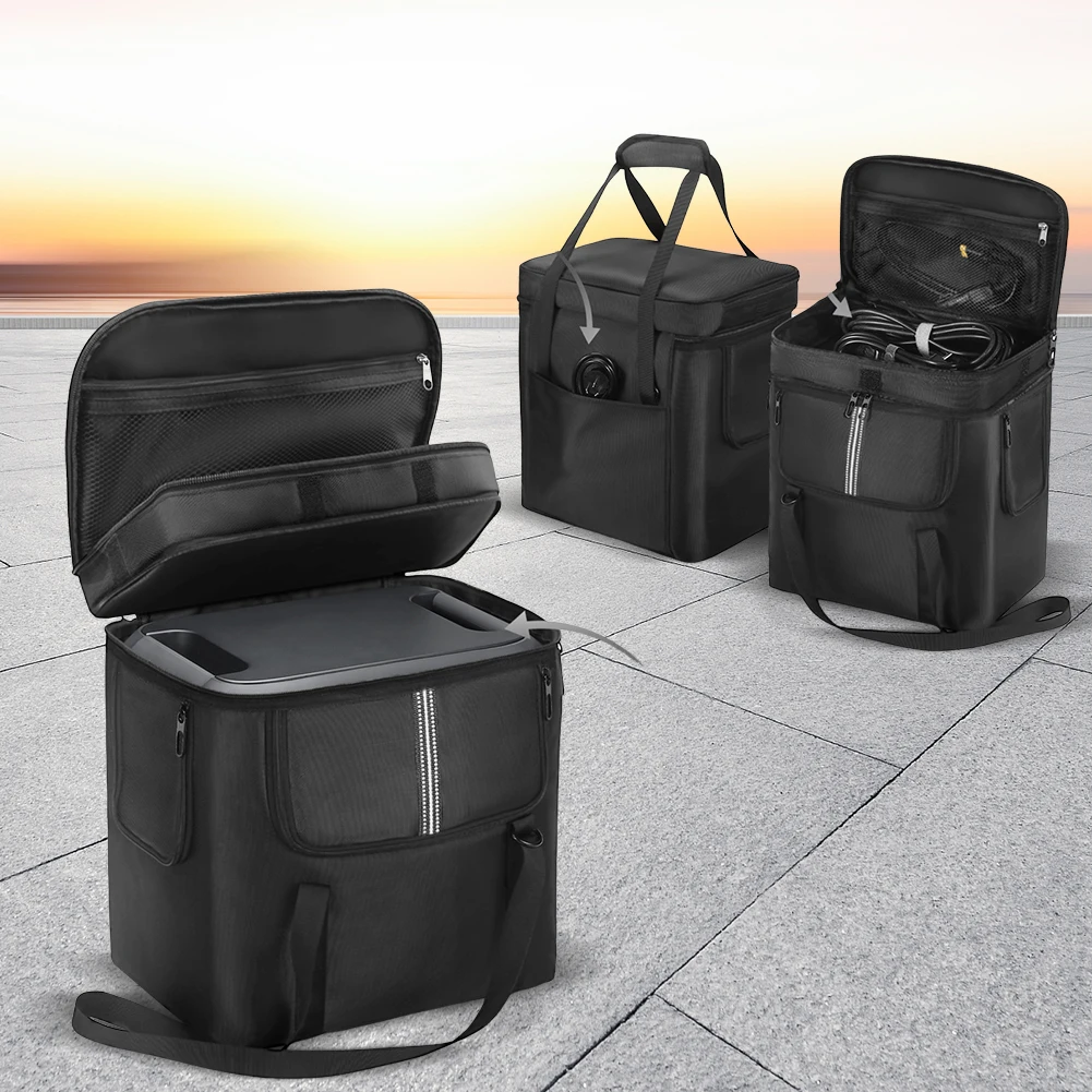 Carrying Case for BLUETTI Portable Power Station AC180 Case Travel Storage Bag Waterproof Anti-drop with Shoulder Strap & Handle