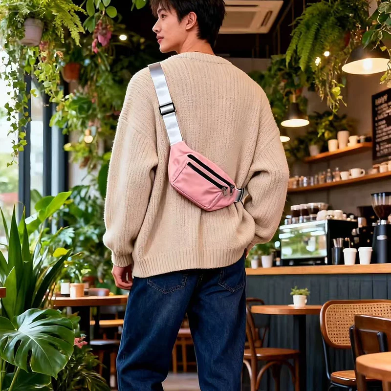 Mobile Phone Running Sports Waist Bag for Work On Construction Sites, Durable and Waterproof Large Capacity Chest Bag