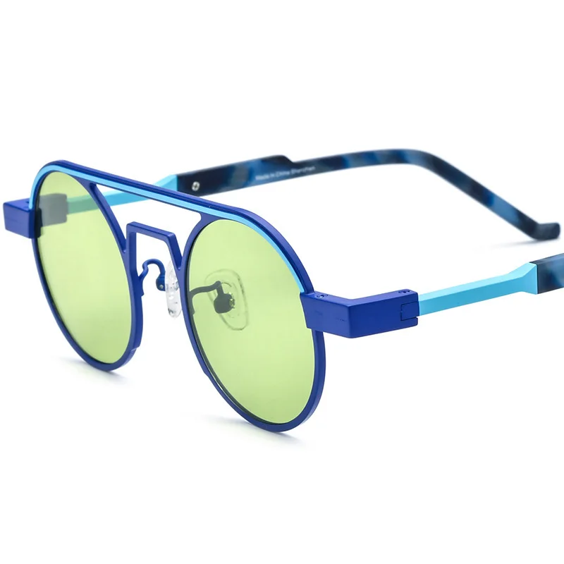 Wind Red Pure Titanium Luxury Glasse Frame Men Fashion Brand Design Glasses Frame Woman Retro Double Beams Ultralight Frame Z590