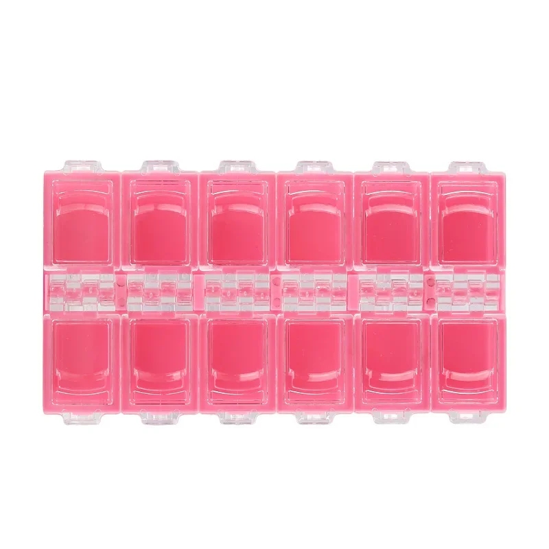 Nail Art Storage Box Individual Sealed Containers Multi-Grids Case Organizer for Jewelry False Nails Rhinestones Beauty Tools