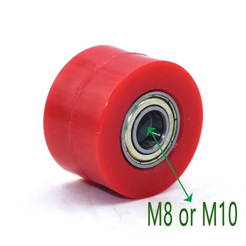1PCS Universal 8MM 10MM Motobike Chain Roller Tensioner Pulley wheel guide For KAYO BSE PPR CRF YZF EXC RMZ KLX Motorcycle