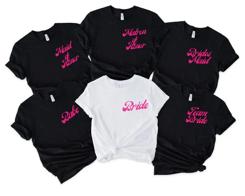 

Team Bride Shirts Custom Bride Shirt Personalized Bachelorette Party Shirts Bridesmaid Proposal Gift 100% cotton Streetwear y2k