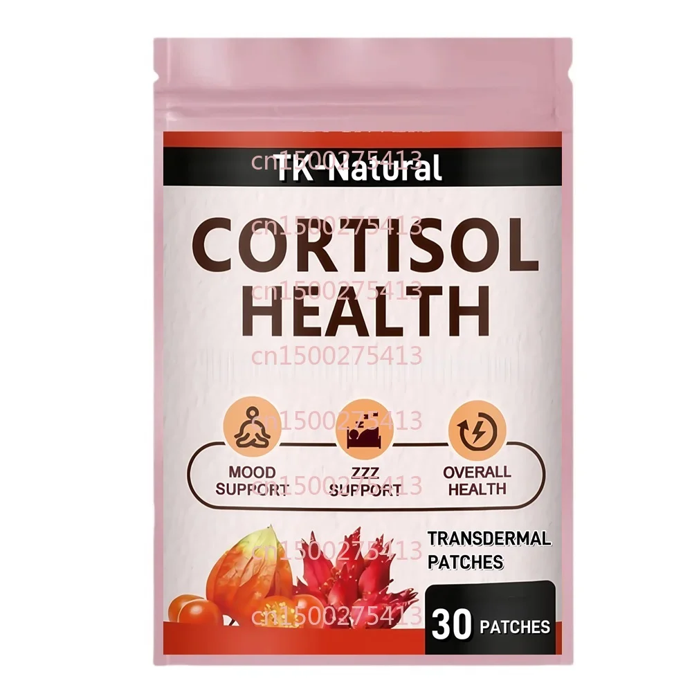 

30-пластыри Cortisol, переплетные пластыри для женщин с родиолой розой для настроения/фокуса, поддержание здорового уровня Cortisol