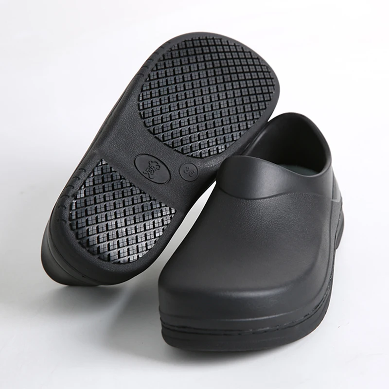 Restaurant Unisex Chef Shoes Hotel Anti-Slip Kitchen Shoes Canteen Men and Women Cook Waterproof Wear-Resistant Work Shoes