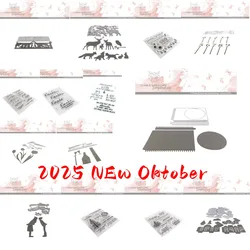 2025 New Metal Cutting Dies Stamps Scrapbook Diary Decoration Embossing Template Diy Greeting Card Handmade Envelope