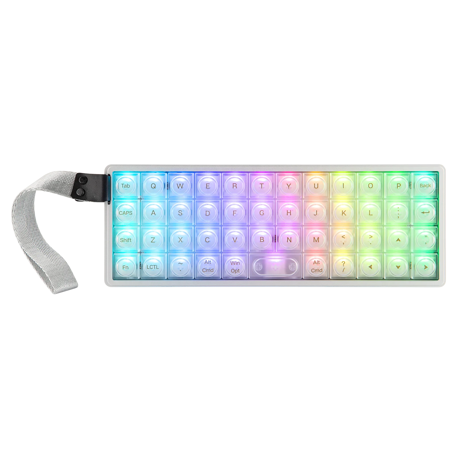 

EPOMAKER Luma40 QMK/VIA 40% ортодонная раскладка, установленная на лотке, проводная/Bluetooth/2,4 ГГц, беспроводная металлическая механическая клавиатура с ЧПУ