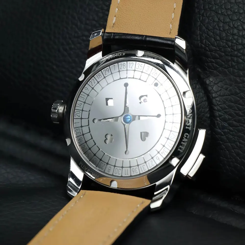 BONEST GATTI Nuovo quadrante rotante Orologio meccanico da gioco da uomo Movimento automatico Vetro zaffiro Orologio alla moda di lusso impermeabile