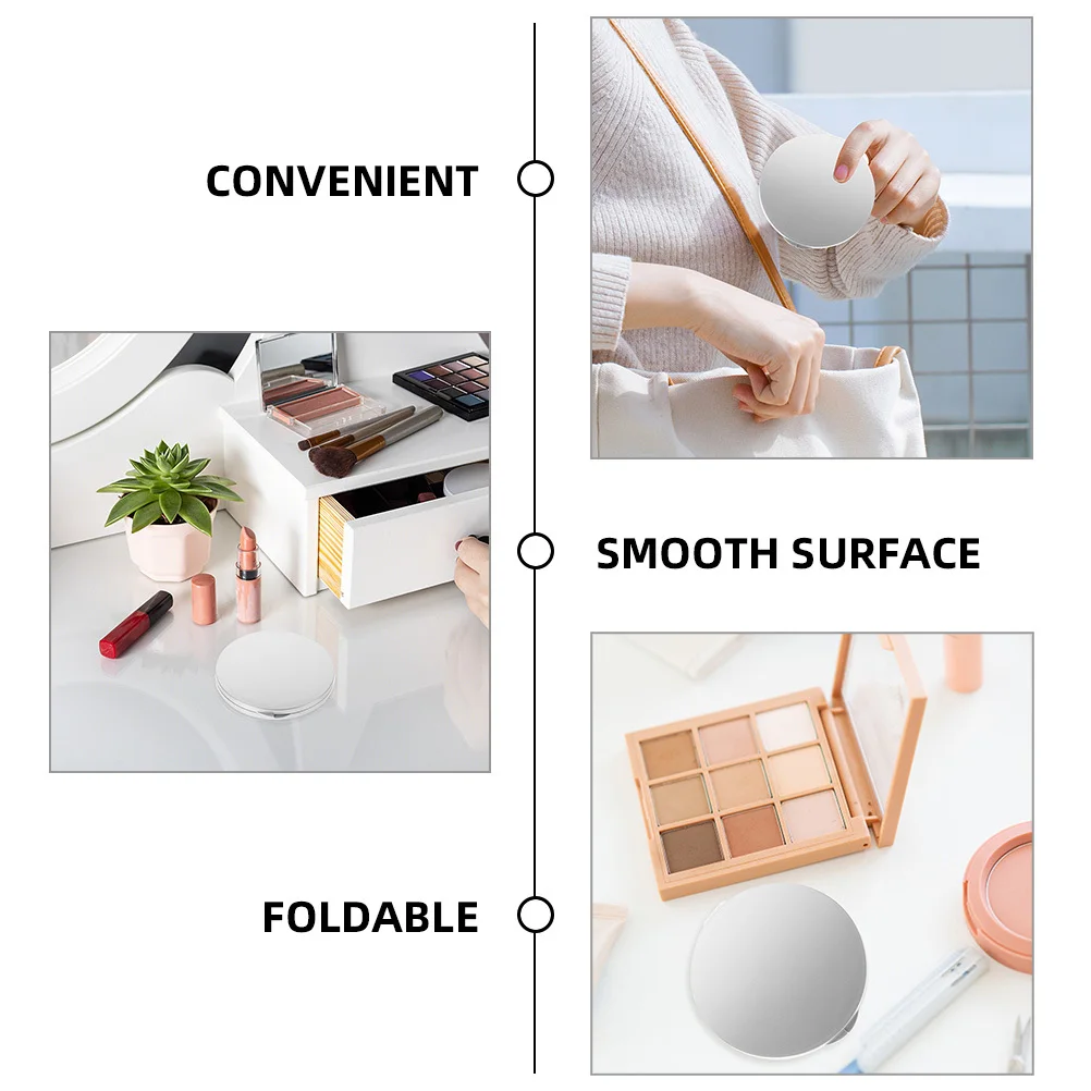 

Small Compact Mirror Portable Travel Mirror Classic Round Durable and Easy to Clean Hand Mirrors Compact Mirrors